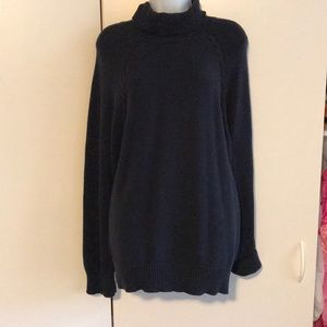 Turtle neck cable sweater. 2X. EUS